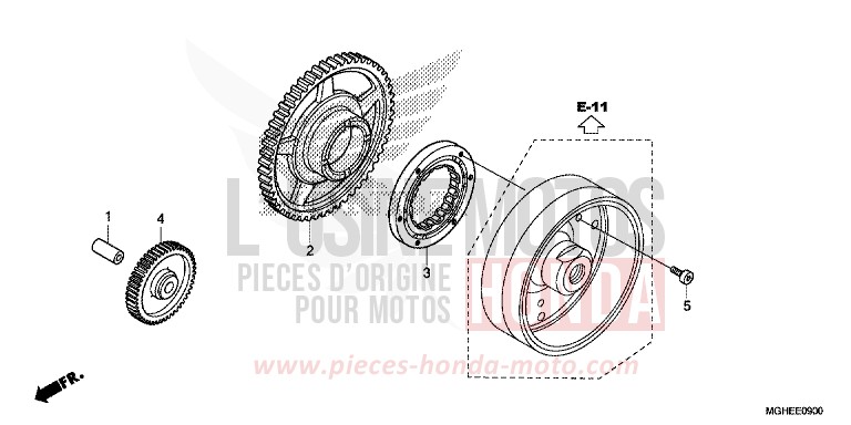 STARTING CLUTCH for VFR1200X Dual Clutch MAT TITANIUM BLADE METALLIC (YR327) from 2014